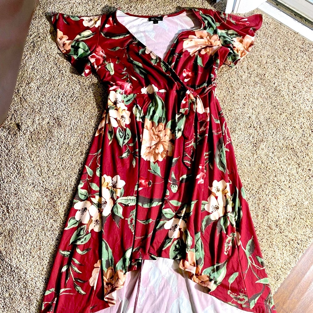 BCX Dress Size 2X Maroon